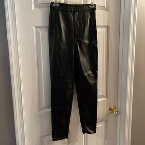 Faux leather pants